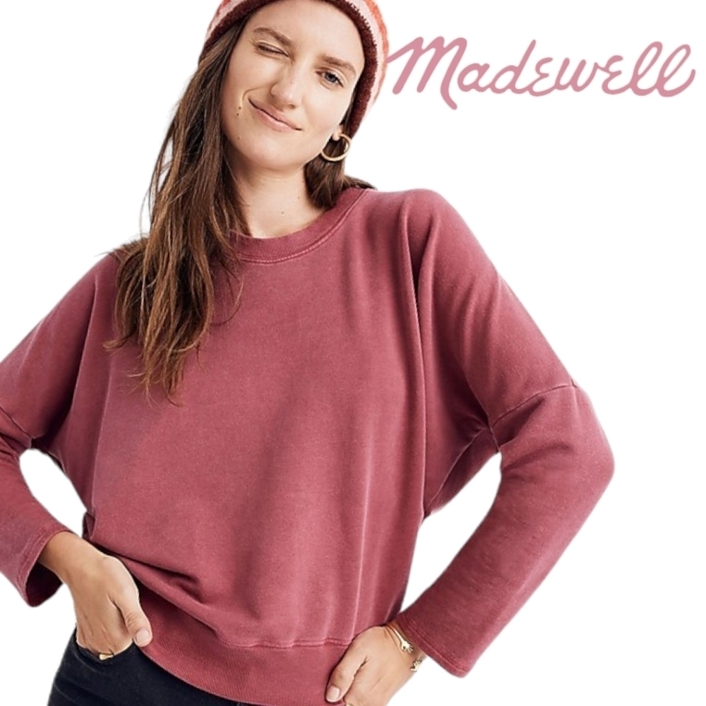 Madewell Dusty Rose Pullover Sweatshirt